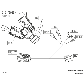 08- Electric - Reverse Wiring Harness - 515178942