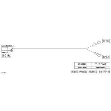 08- Electric - Reverse Wiring Harness - 515179486