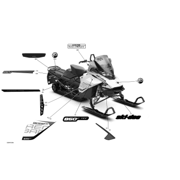 09- Decals Renegade - 850E-TEC - Package BackCountry