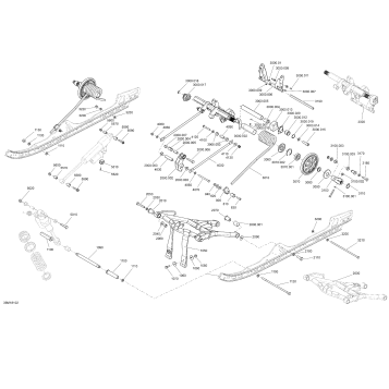 08- Rear Suspension Renegade - 1200 4-TEC, 600HO E-TEC - Package X RM - Superior