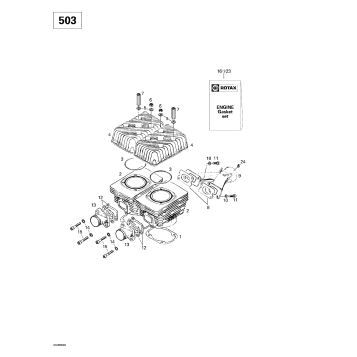 01- Cylinder, Intake Exhaust Manifold (503)
