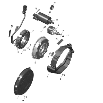 10- Electric - Magneto And Starter - 850 E-TEC