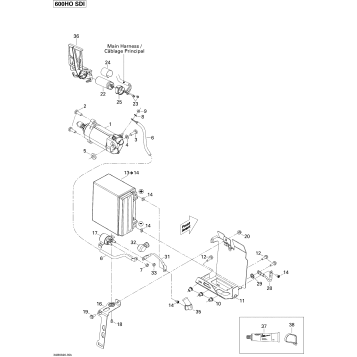 10- Battery And Starter 600HO SDI