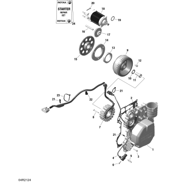 01- Rotax - Magneto And Electric Starter 420W - SPORT