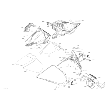 09- Body - Hood Section - Lateral Panel - Deep Black