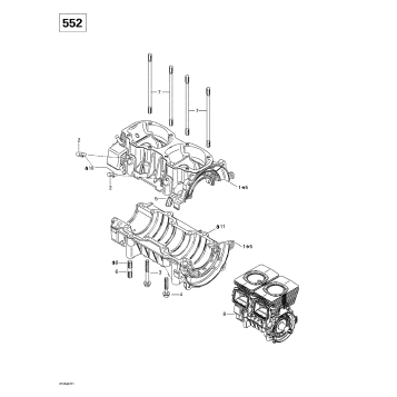 01- Crankcase (552)
