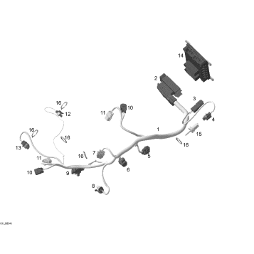 10- Engine harness and electronic module