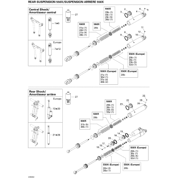 08- Take Apart Shock, Rear 550X