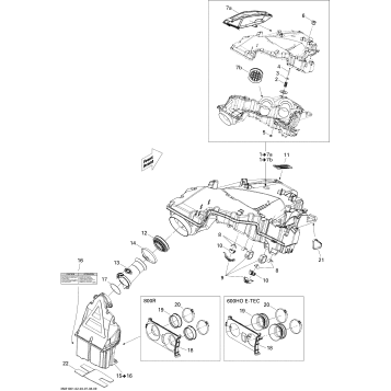 02- Air Intake System 800R PTEK