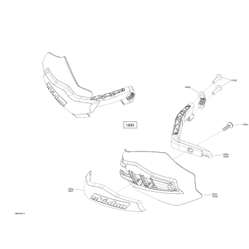 09- Body - Hood Section - Hand Protector - Deep Black