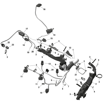 01- ROTAX - Engine Harness And Electronic Module - DSHOT