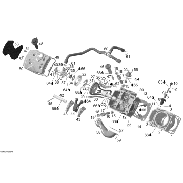 01- Cylinder and Cylinder Head, Front Side