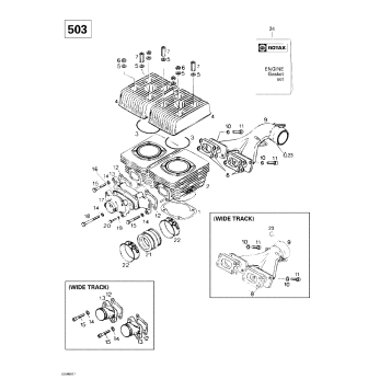 01- Cylinder, Exhaust Manifold (503)