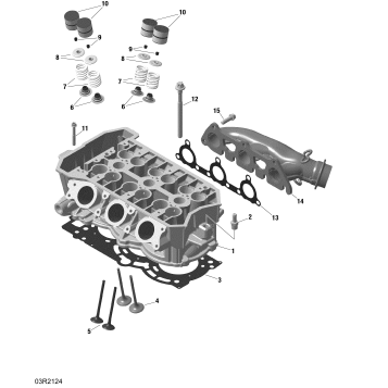 01- Rotax - Cylinder Head And Exhaust Manifold