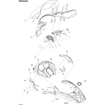 09- Windshield And Console Renegade