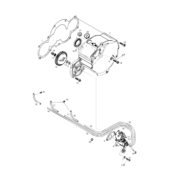 03- Ignition Housing Oil Pump (599)