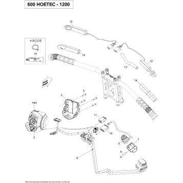 10- Steering Wiring Harness 600HO ETEC