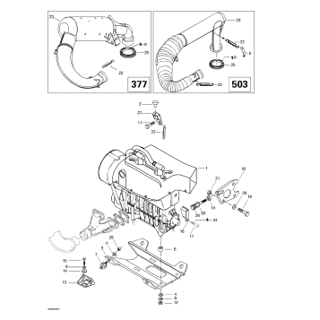 01- Engine Support And Muffler