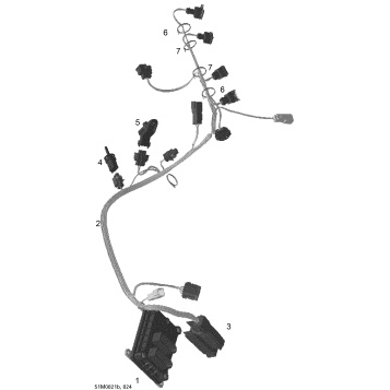 10- Engine Harness And Electronic Module 600HO SDI