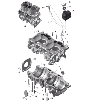 01- ROTAX - Crankcase
