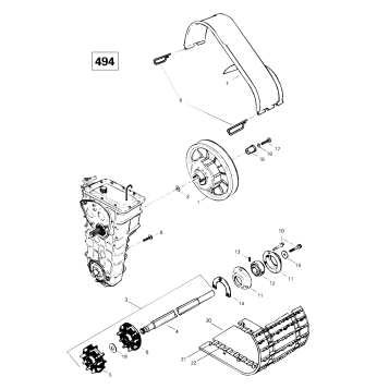 05- Drive Axle, Track And Belt Guard (494)