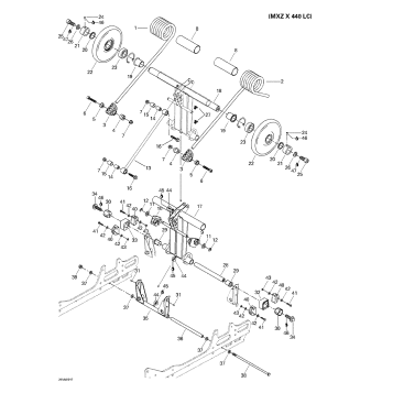 08- Rear Arm, Rear Suspension (MX Z X 440 LC)