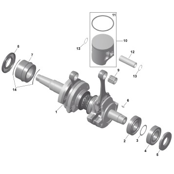 01- ROTAX - Crankshaft and Pistons