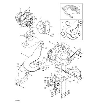 01- Engine Support And Muffler