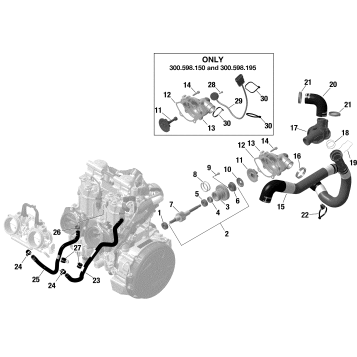 01- Engine - Cooling - 600R E-TEC