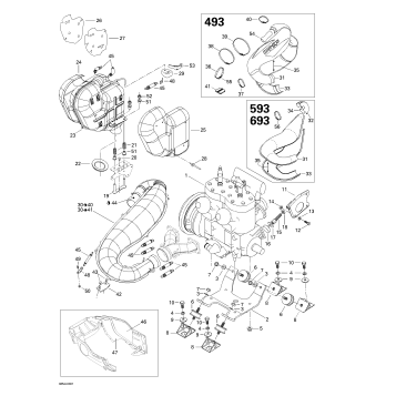 01- Engine Support And Muffler