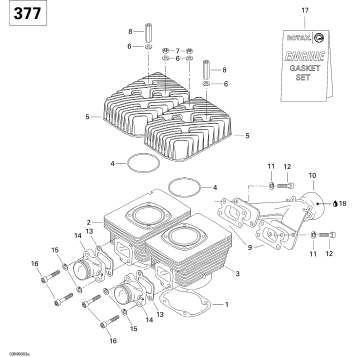01- Cylinder And Exhaust Manifold 380F