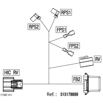 08- Electric - Reverse Wiring Harness - 515178899