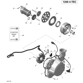 03- Magneto and Electric Starter - 1200iTC 4-TEC