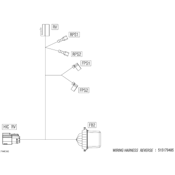 08- Electric - Reverse Wiring Harness - 515179485