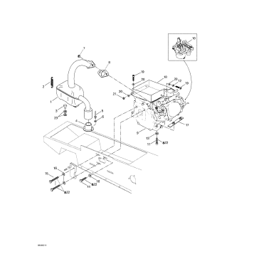 01- Engine Support And Muffler