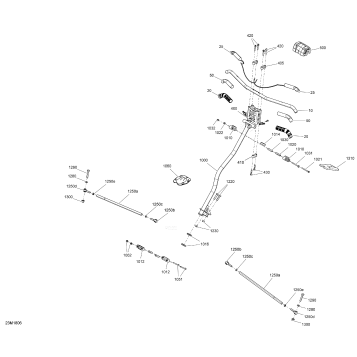 07- Steering MXZ - 600 CARB