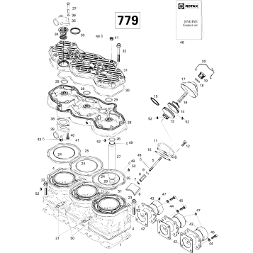01- Cylinder And Exhaust Manifold 779