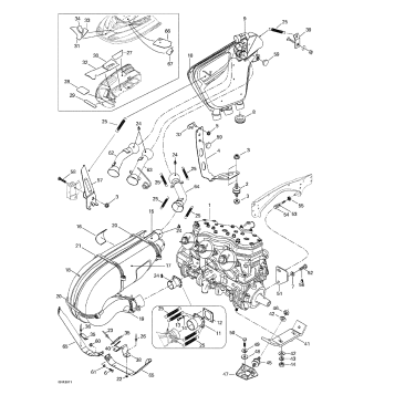 01- Engine Support And Muffler