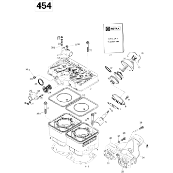 01- Cylinder And Exhaust Manifold 440