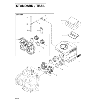 02- Air Intake System - Standard-trail