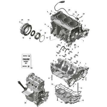 01- ROTAX - Crankcase