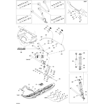 07- Front Suspension And Ski GSX 380F