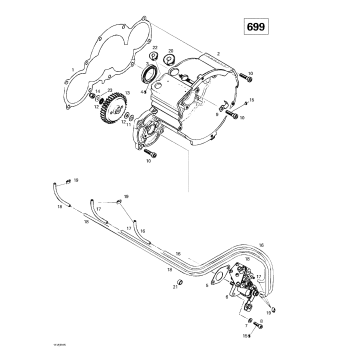 03- Ignition Housing Oil Pump (699)
