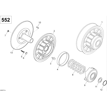 05- Driven Pulley 550F SUV