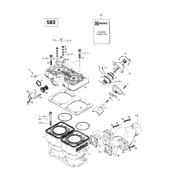 01- Cylinder, Exhaust Manifold (583)