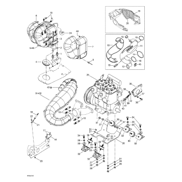 01- Engine Support And Muffler