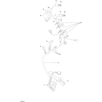 10- Engine Wiring Harness, Electronic Box and Ignition Coil