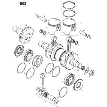 01- Crankshaft And Pistons 503