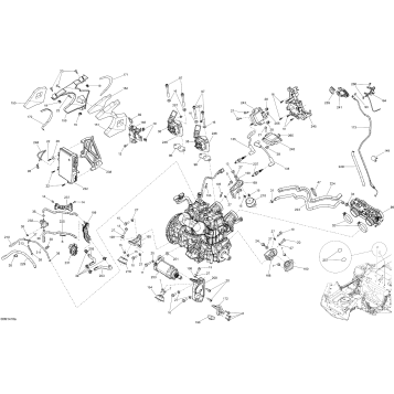 01- Engine And Engine Support 600HOETEC