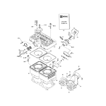01- Cylinder, Exhaust Manifold